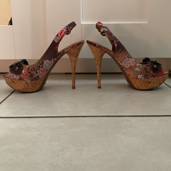 Guess Floral Cork platform heels - Picture 6 of 8